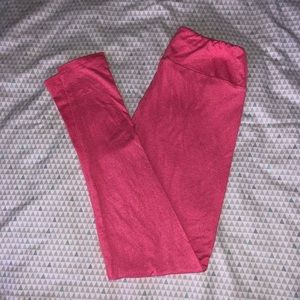 LuLaRoe Pants - Pink Heather LLR OS Leggings NWOT LuLaRoe Pants - Pink Heather LLR OS Leggings NWOT